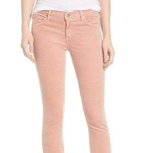 AG The Legging Super Skinny Velvet Jeans, Rose, Petite Length